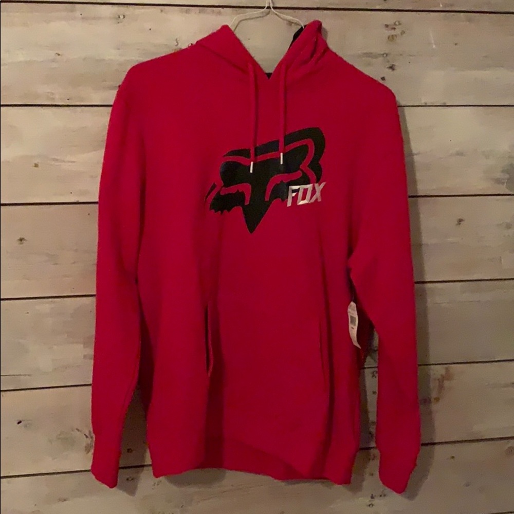 Red and Black Fox Hoodie